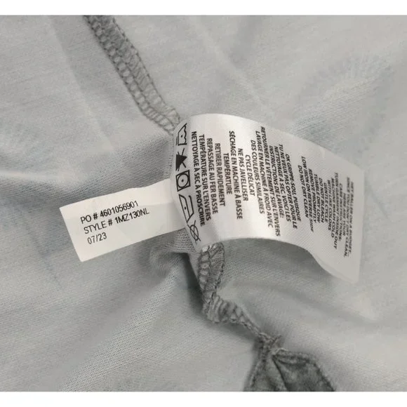 Travis Mathew Golf Polo Shirt Men's XL Gray Purple Blue Floral Pattern Spell Out - Picture 9 of 9